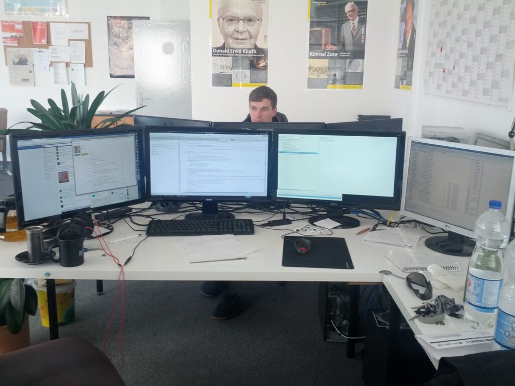 Arbeitsplatz zur Zeit der ersten Selbstständigkeit